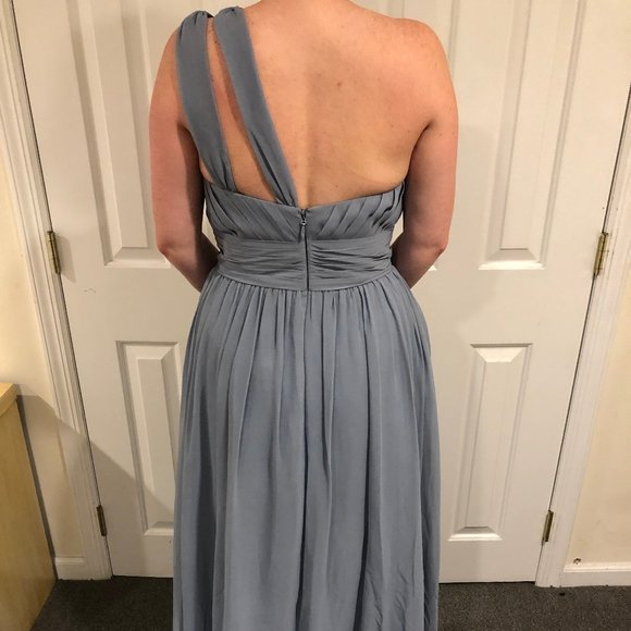 Molly | Azazie Bridesmaid Dress | Dusty Blue Color - Picture 12 of 16